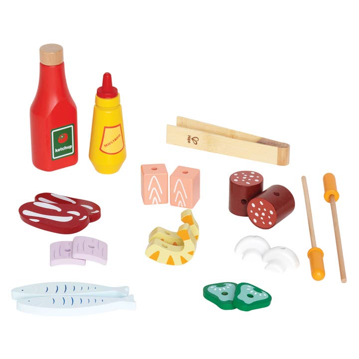 Hape Toys - Vente Dînette – enfant - Grillade gastronomique avec nourriture1