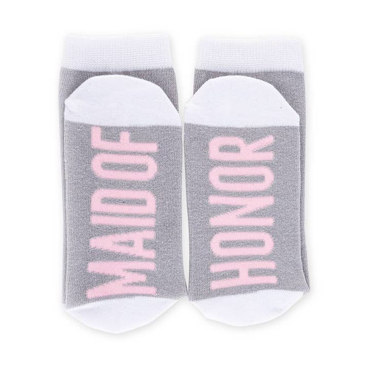 Women’s Bridal Party Socks - Maid Of Honor for wholesale by Weddingstar Inc.