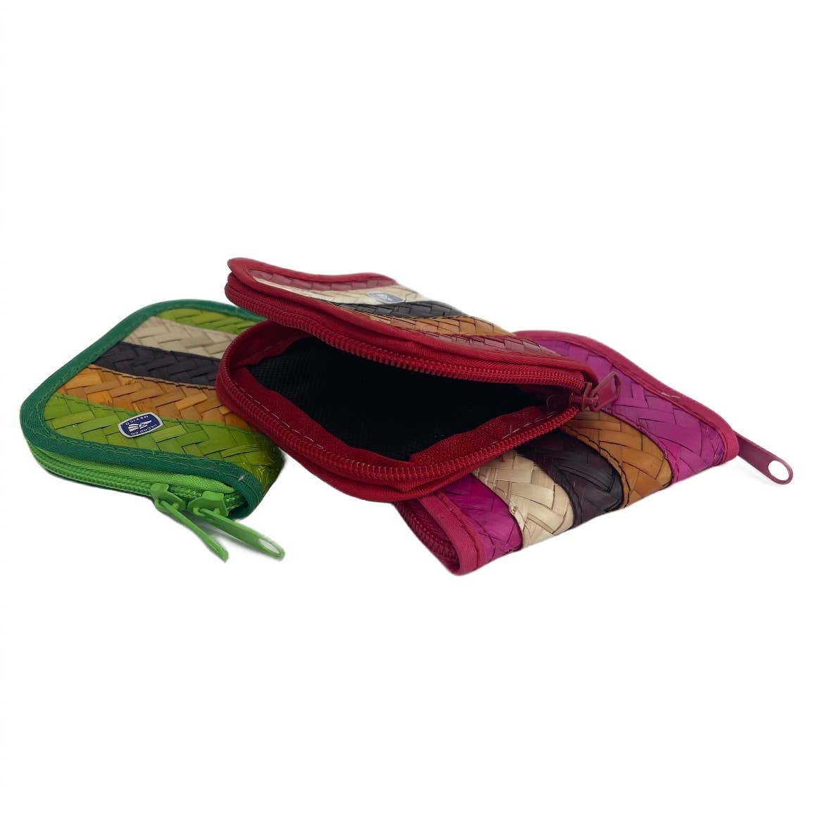 Fiesta McAllen LLC - Wholesale Coin Purse - Women's - Small Colorful Palm Woven Coin Pouch 1