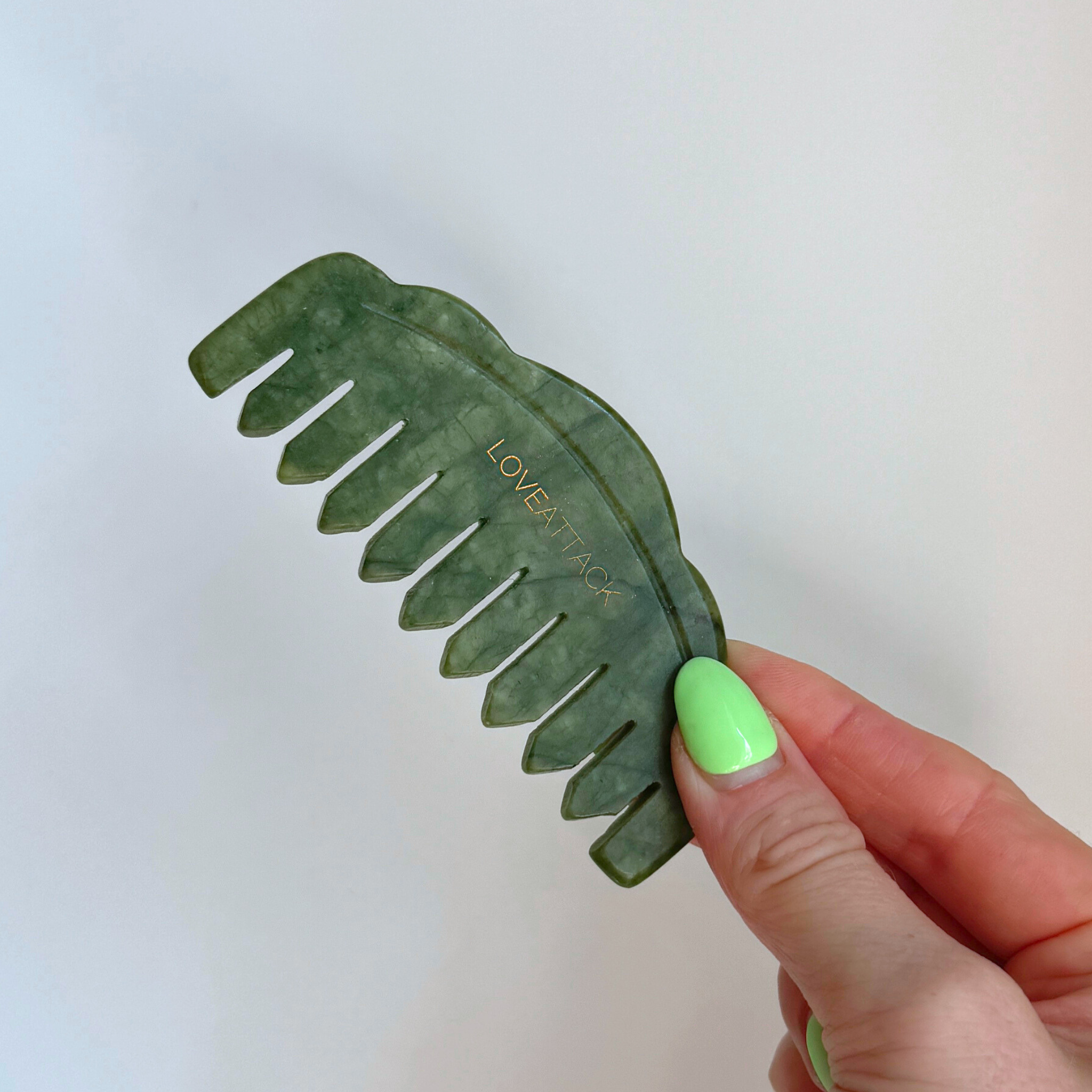 Love Attack - Wholesale Head Scratcher/Massager - Jade Gua Sha Comb for Scalp and Neck1