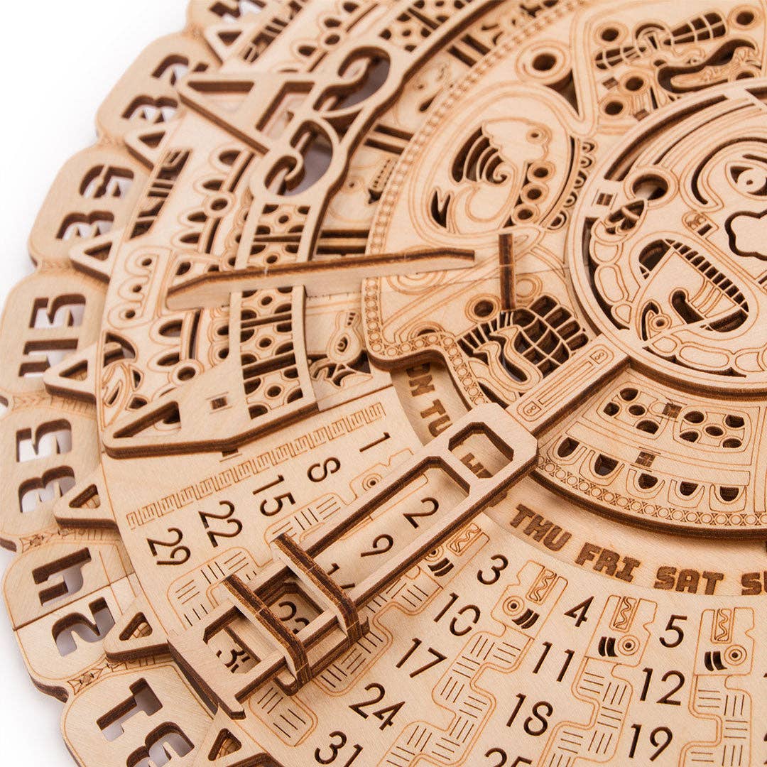 WoodTrick - Wholesale DIY Craft Kit - Wood Trick Maya Calendar Wooden 3D Mechanical Model Kit6