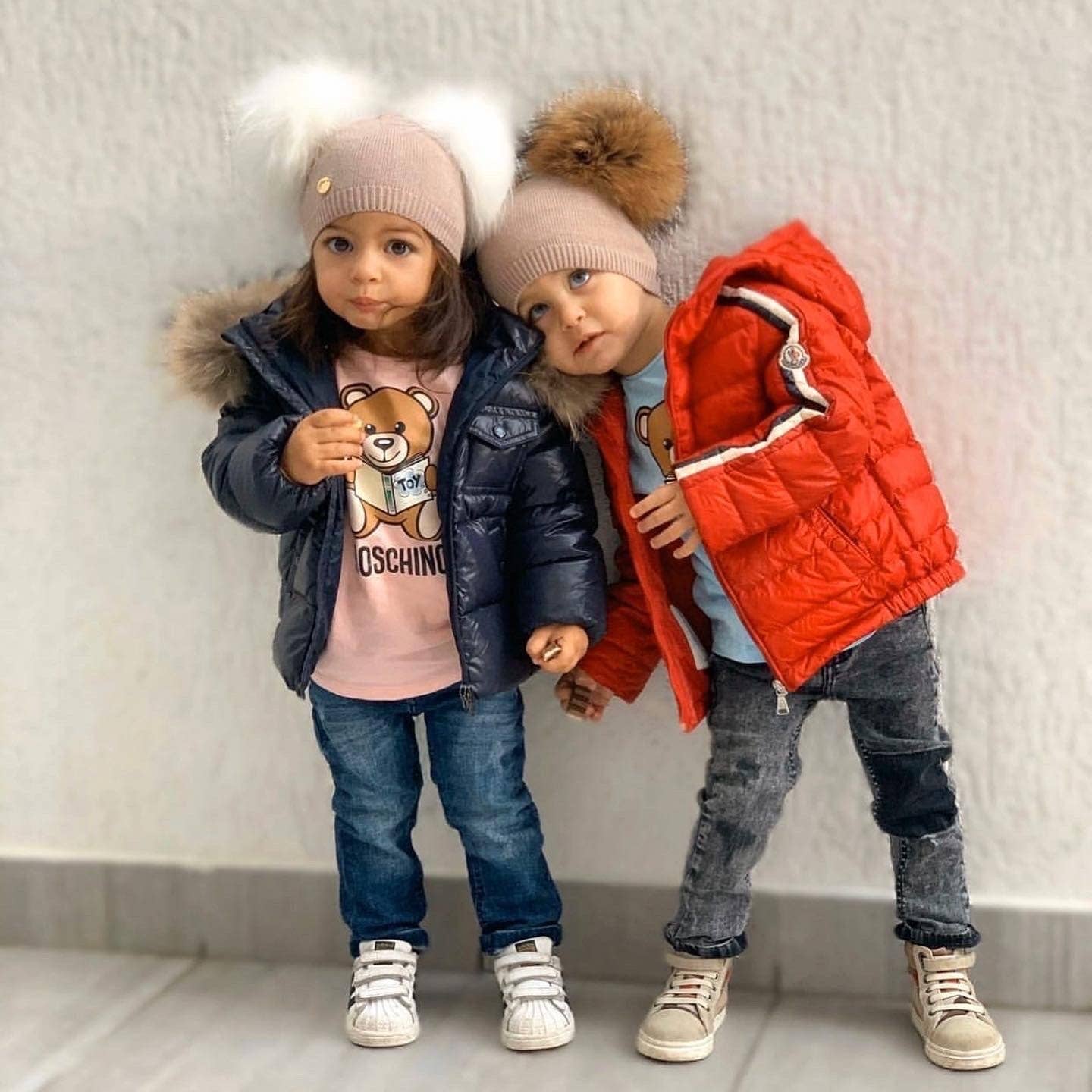 Petite Maison Kids - Wholesale Beanie - Kids - Sasha Double Pom Angora Beanie Hat14
