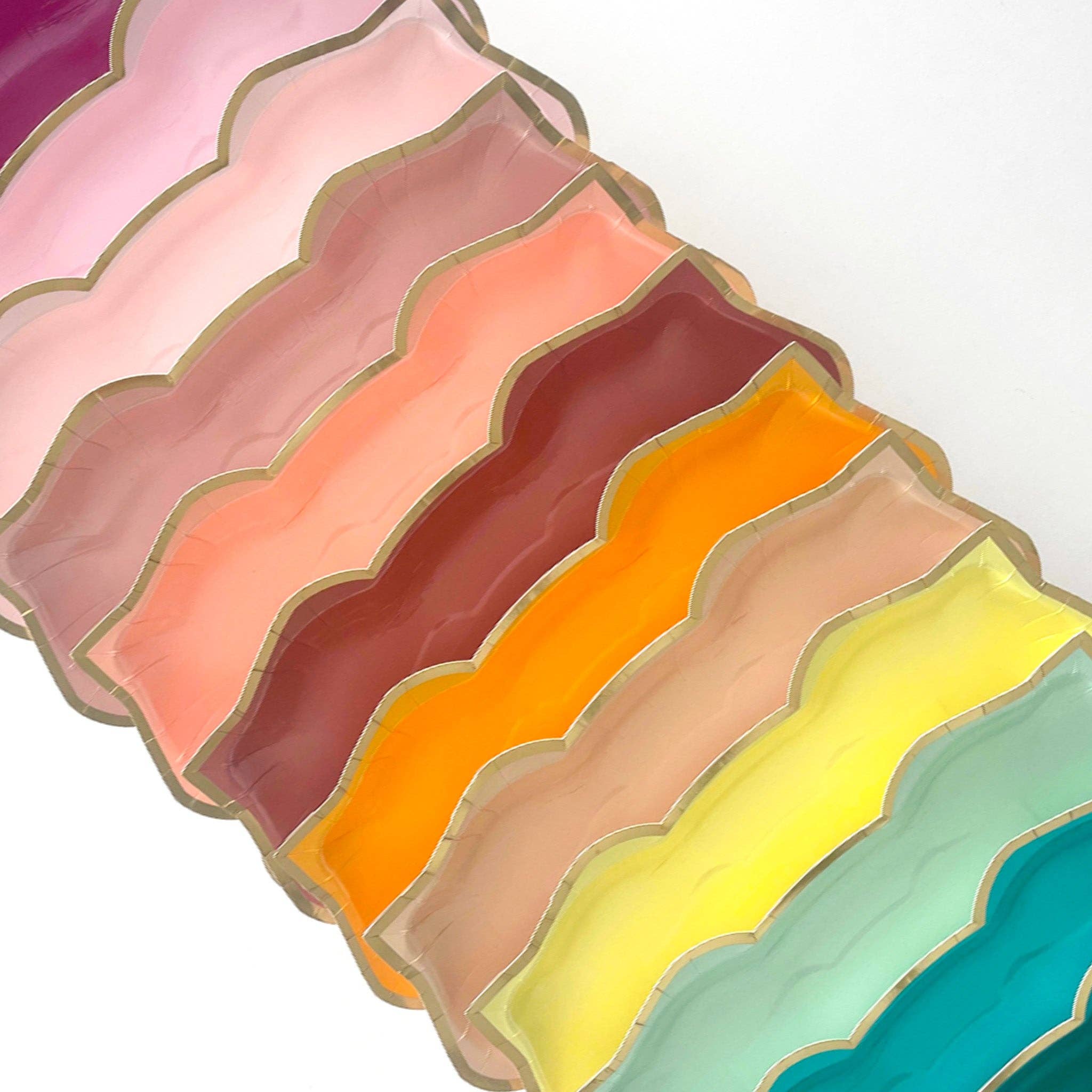 Peacock Supplies – wholesale Disposable plate – Lotus Large Party Plates (10pk) - Blush (Pink)4