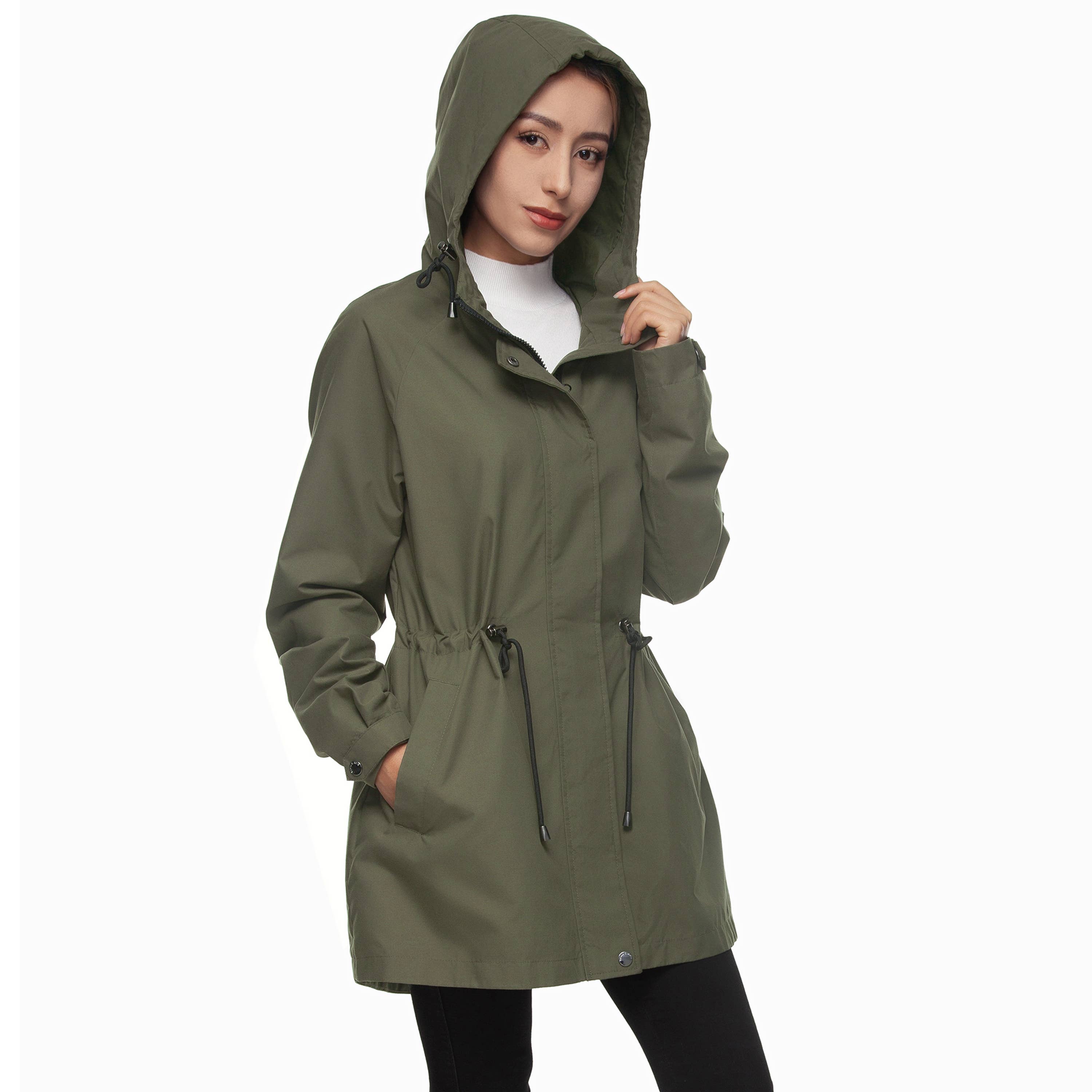 Rokka & Rolla - Wholesale Windbreaker - Women's - Women's Trench Coat Windbreaker Jacket4
