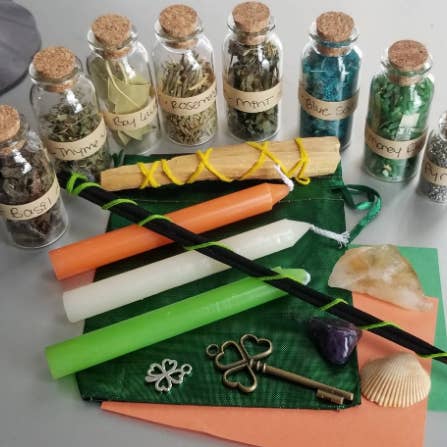 Spellerific - For All Your Witchy Needs! - Wholesale Meditation supplies - Abundance & Prosperity - Income and Employement Spell Kit