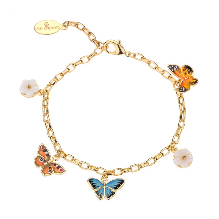 Pulseira de charme borboleta por atacado de Bill Skinner
