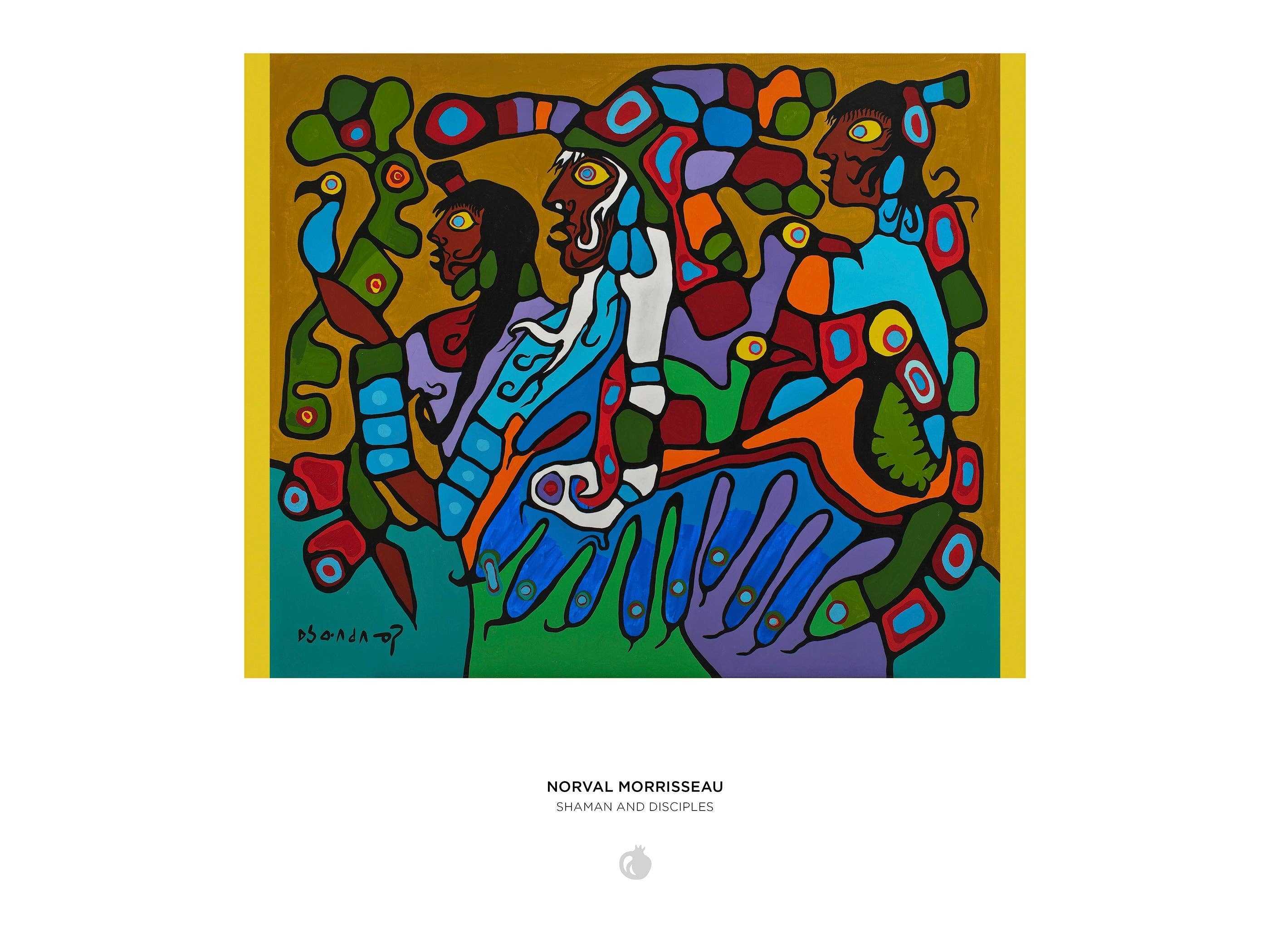 Pomegranate - Vente Puzzle – adulte - Norval Morrisseau : Chaman et Disciples Puzzle de 1000 pièces2