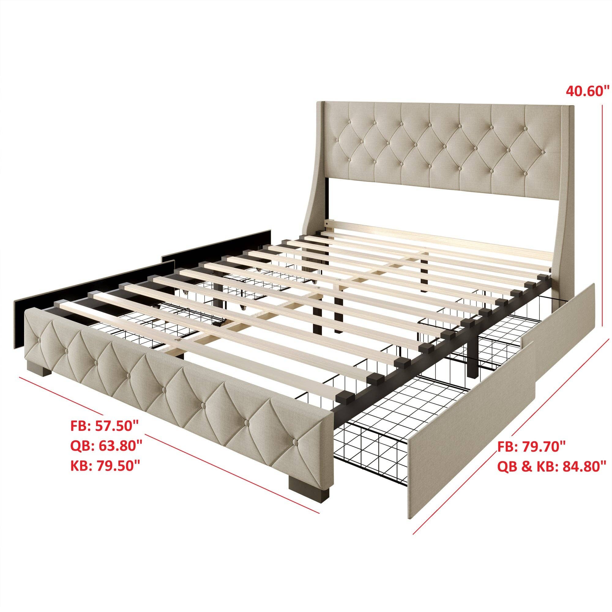 Home Design - Wholesale Bed - Olympia Tufted Upholstered Storage Platform Bed8