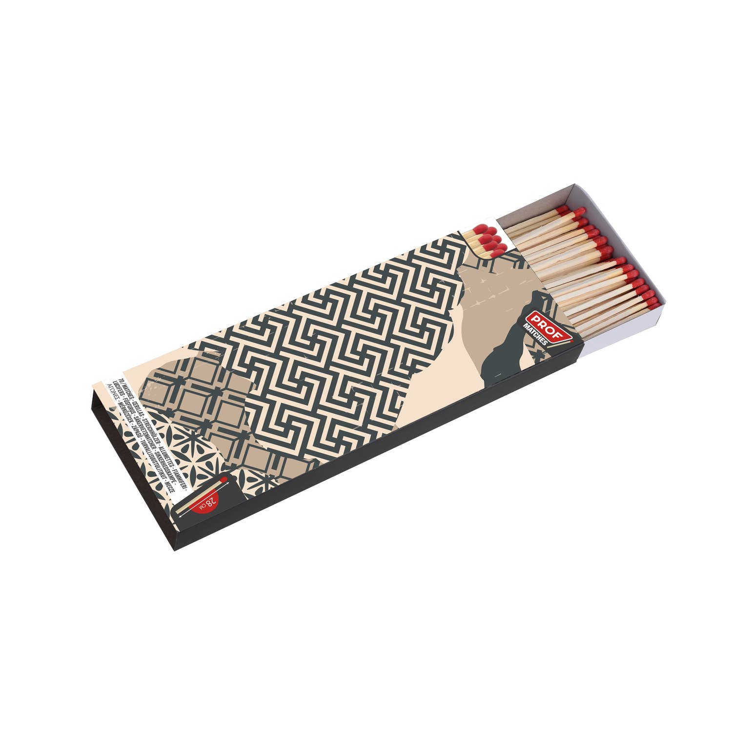PROF - Wholesale Matches - Box of 70 Matches, Length 28 cm2