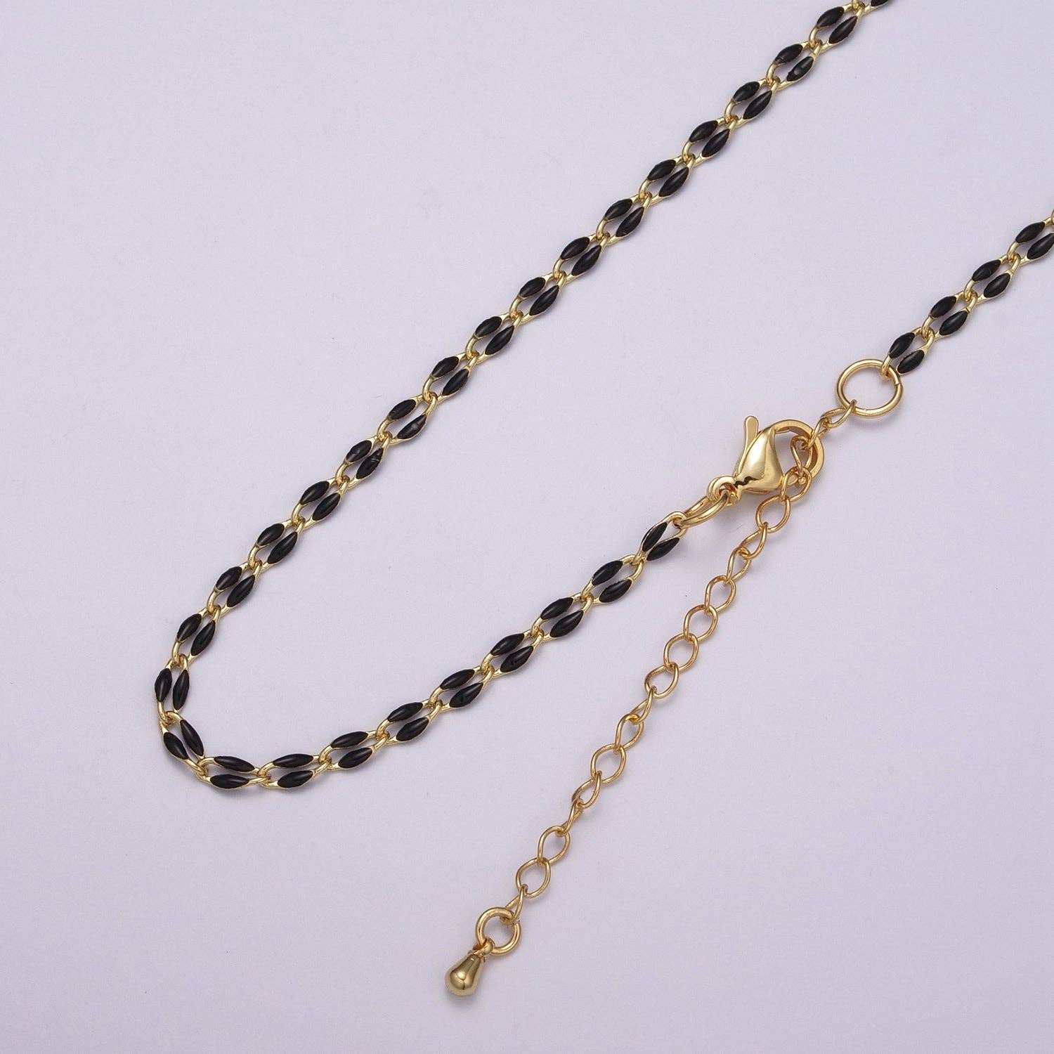 Aim Eternal - Wholesale Link & Chain Necklace - Enamel Gold Filled Colored Chain 2.9mm width Colorful Chain,3