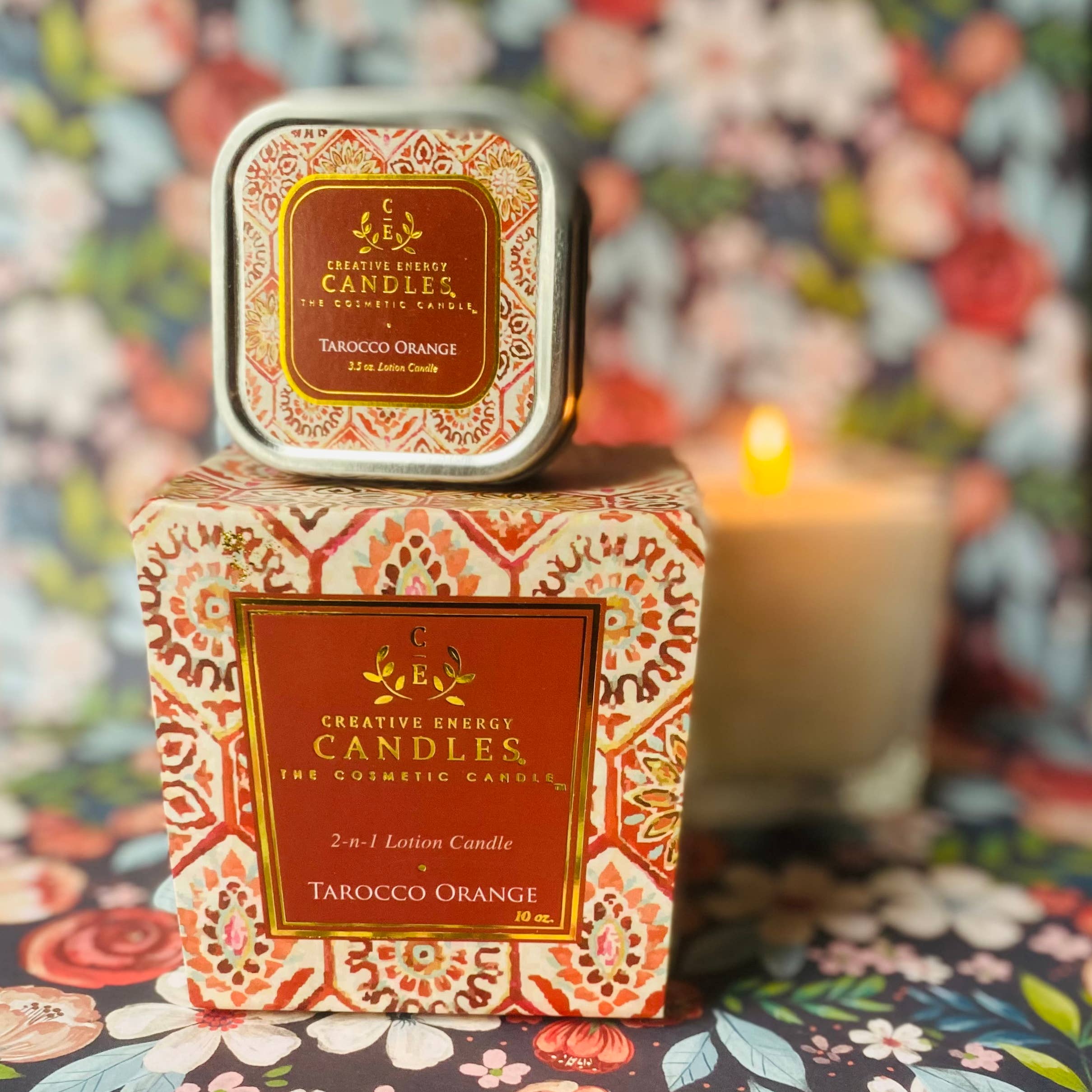 Creative Energy Candles - Wholesale Jar/Filled Candle - Tarocco Orange: 2-in-1 Soy Lotion Candle14