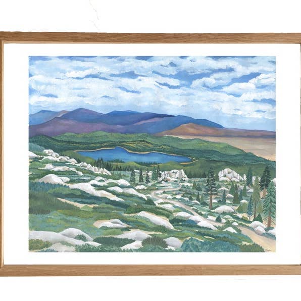 The Valley, Large Landscape Print for wholesale by Erin Vaughan Illustration