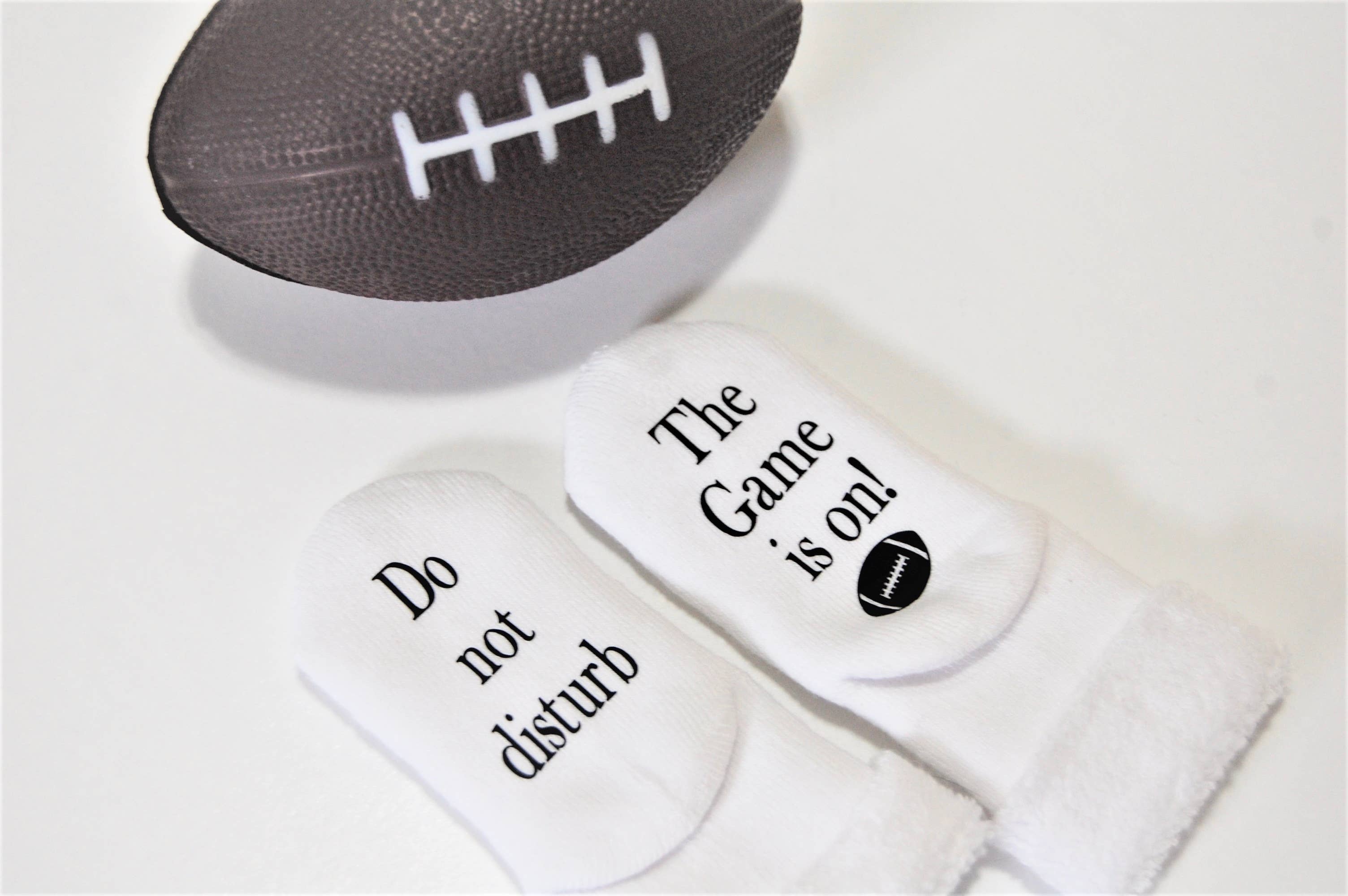 Dorothy’s Reason - Wholesale Socks - Baby - Do Not Disturb The Game is on Football Baby Socks | Sports0