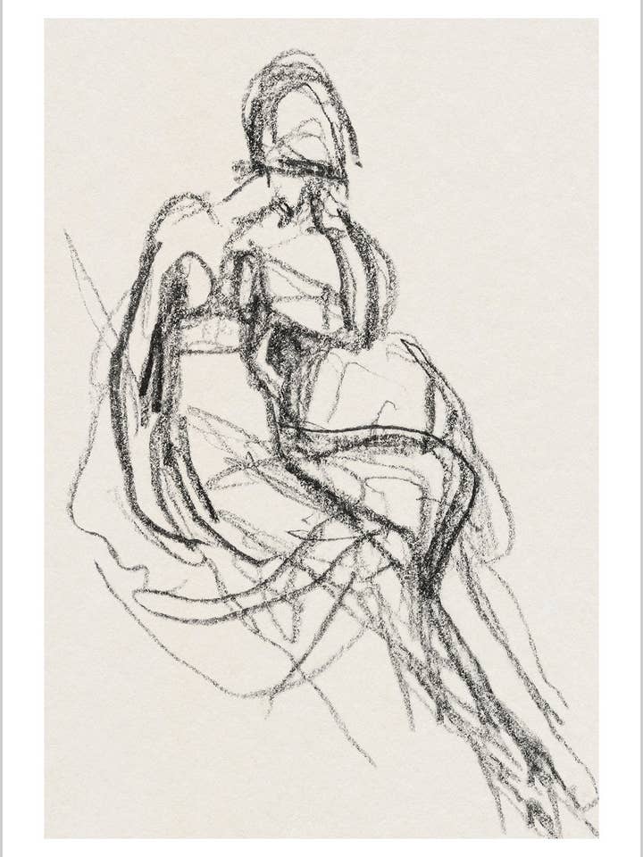 Neutrale Studie Vrouwelijke Schets voor wholesale door Arteve Gallery