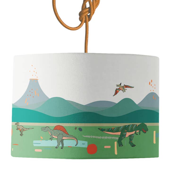 Dinosaur Lamp Shade for wholesale by Mustard & Gray Ltd