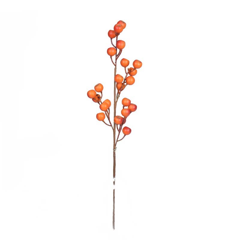 Heaven Sends – wholesale Artificial flowers – ORANGE BERRY FLOWER SPRAY0