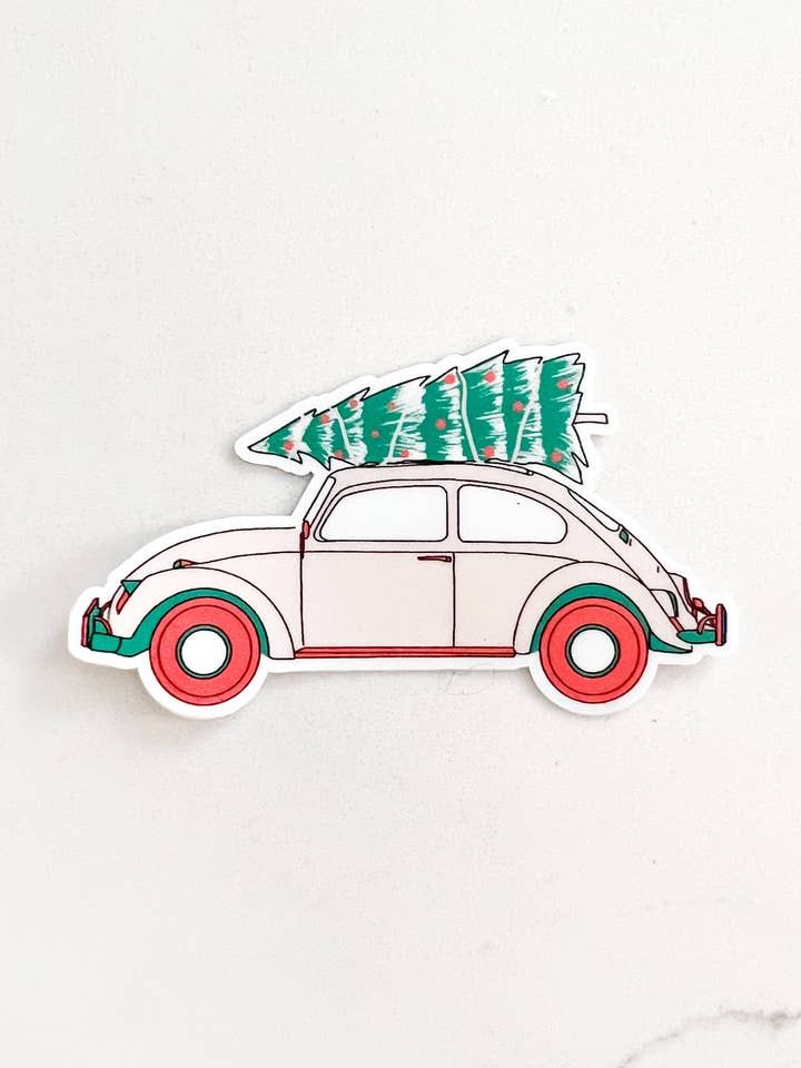 Autocolante Christmas VW Árvore por atacado de Maddon and Co