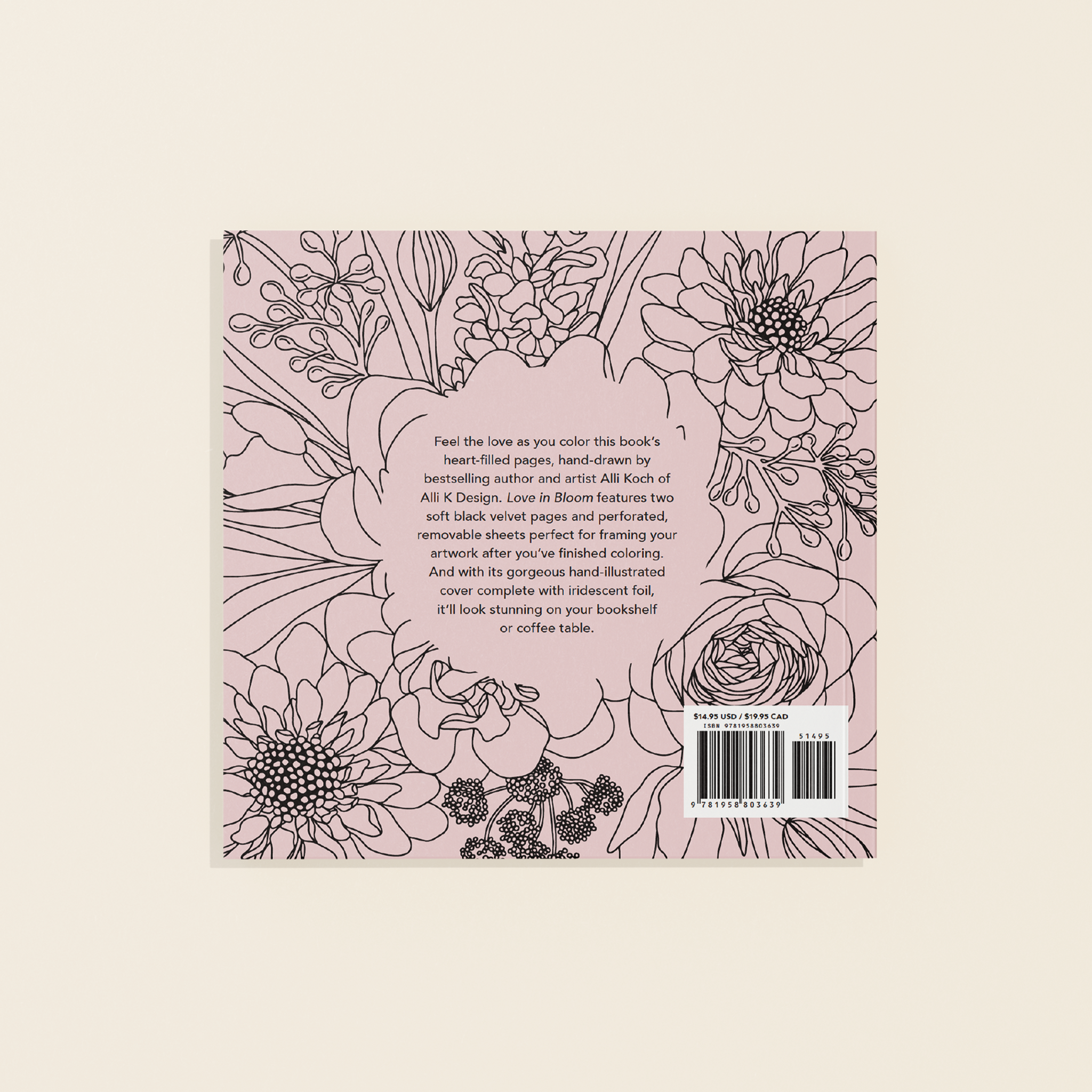 Paige Tate & Co. – wholesale Colouring and activity book – adult – Love in Bloom: A Romantic Adult Coloring Book 8