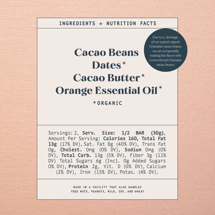 Spring & Mulberry - Wholesale Chocolate Bar - Blood Orange Date-Sweetened Dark Chocolate2