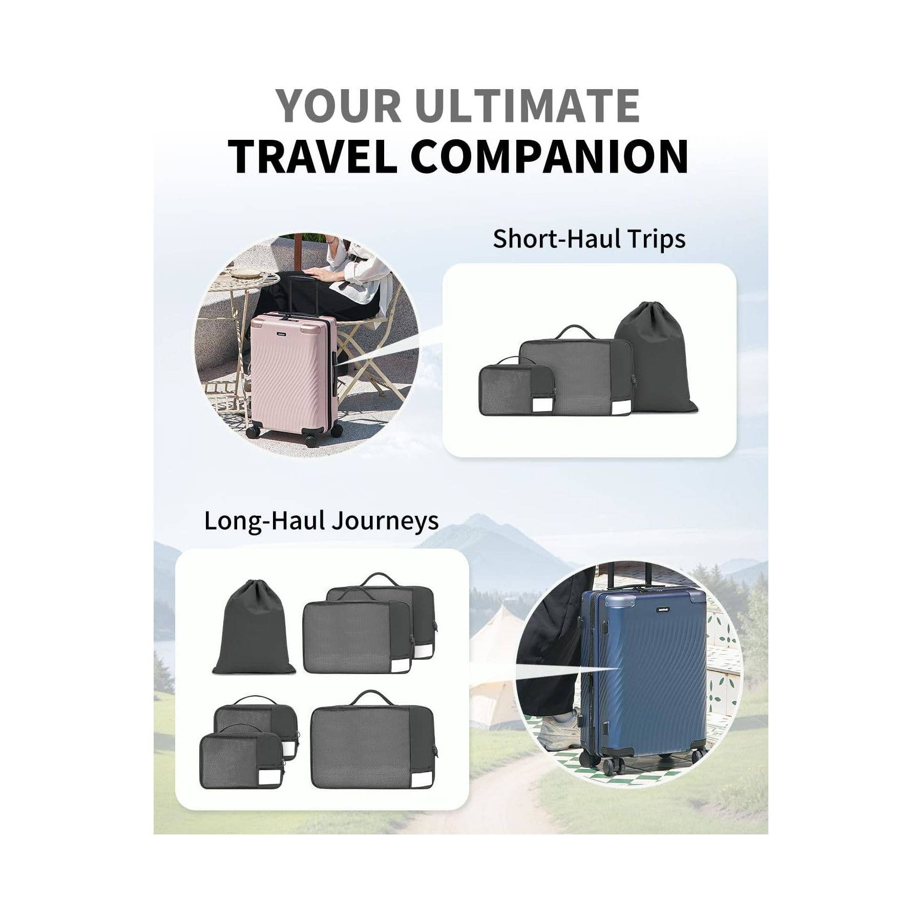 wandf – Engroshandel Pakkeemballage – 6 stk. kuffertorganisatorposer med mærke til rejsetilbehør43