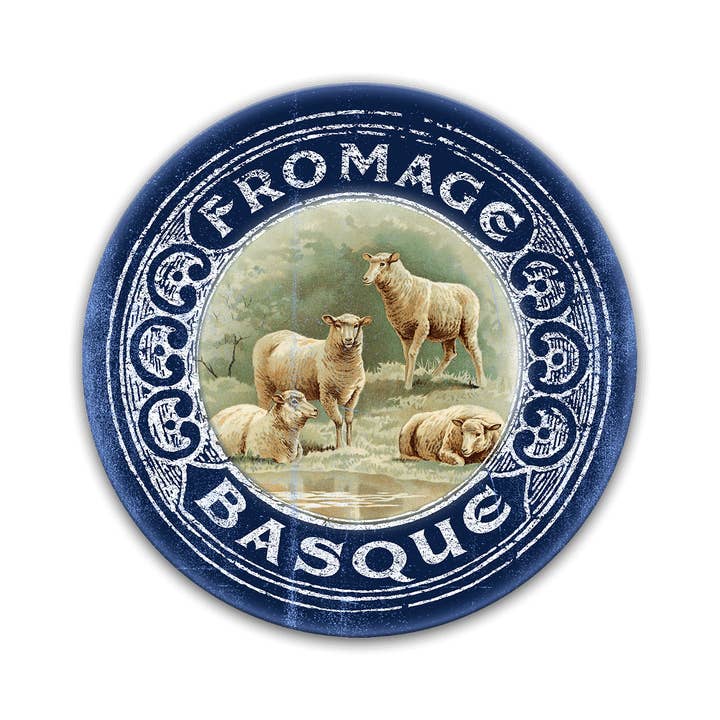 Old Wood Signs - Wholesale Sign - Fromage Basque Cheese Label