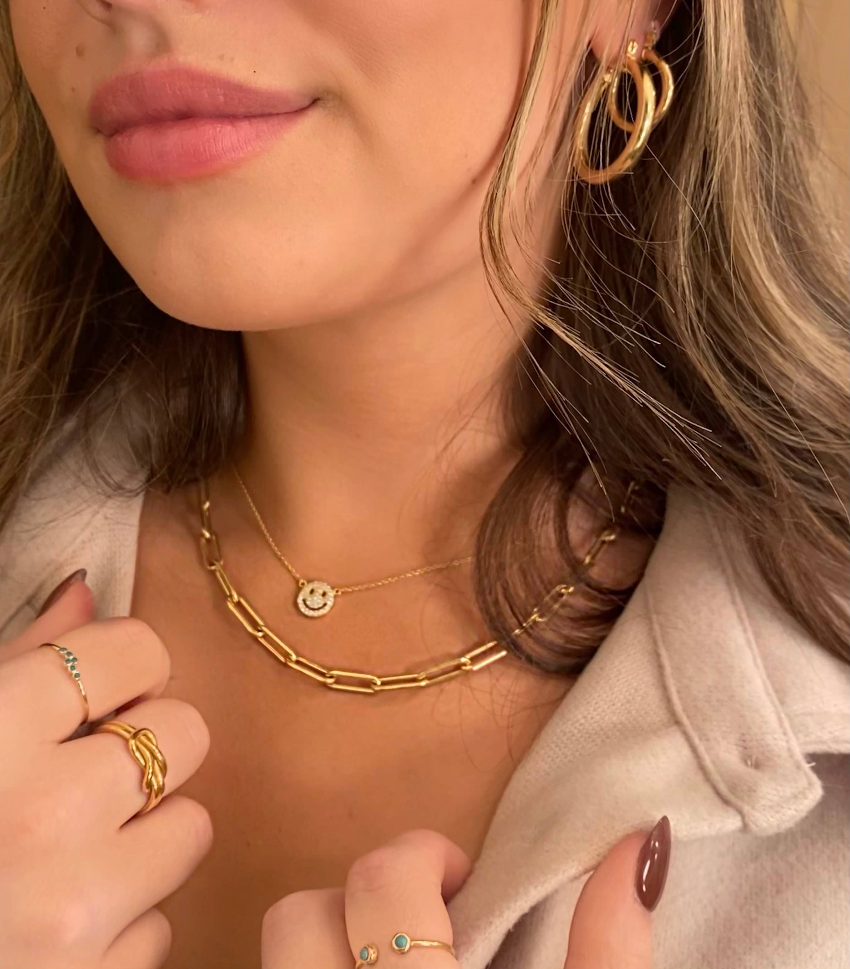 Be the Good - Wholesale Pendant/Charm Necklace - Emoji Pave Icon Necklace0