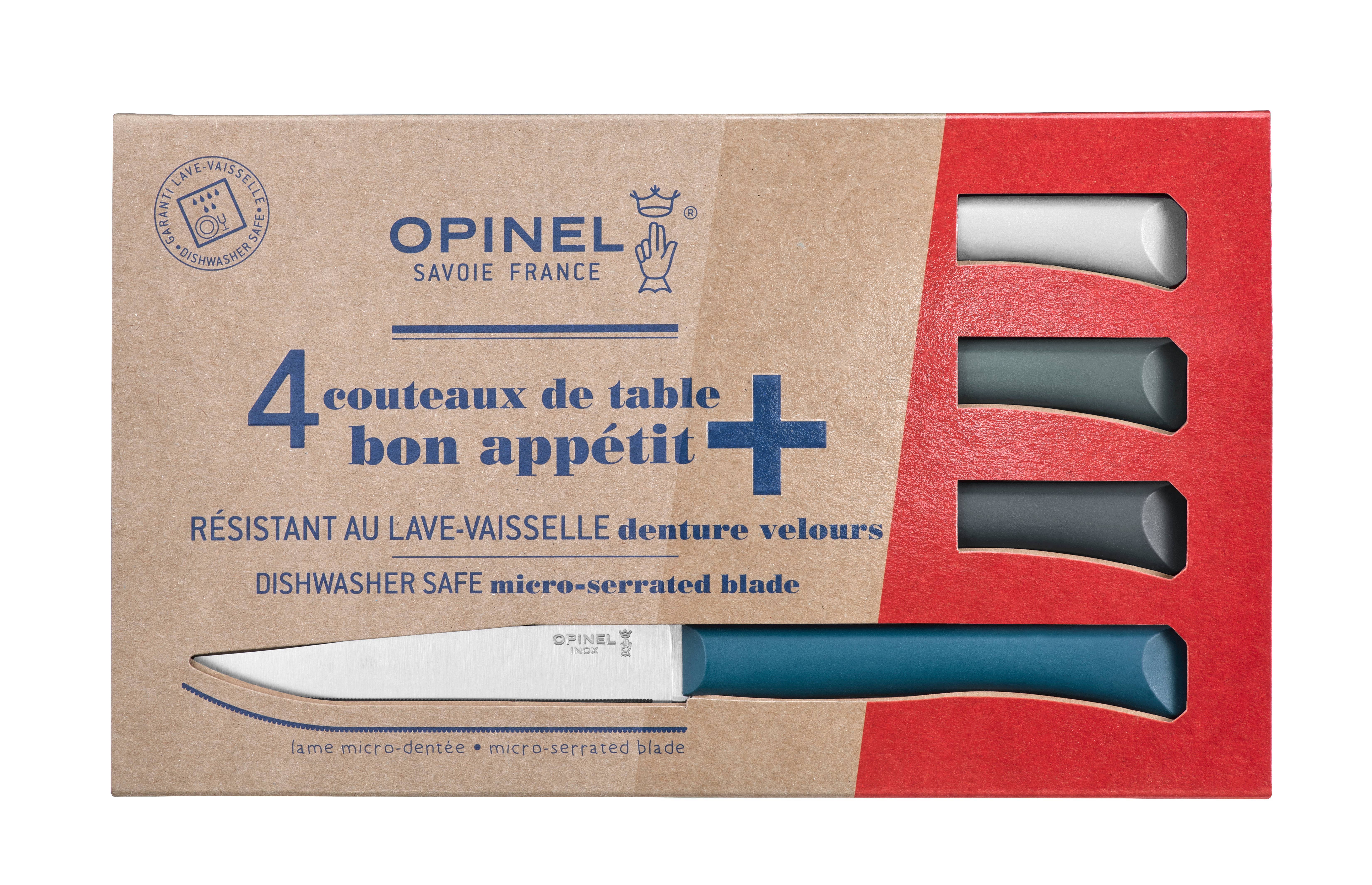 Opinel - Vente Sets de couteaux - Ensembles de couteaux à steak et de table Bon Appétit+ lavables au lave-vaisselle6