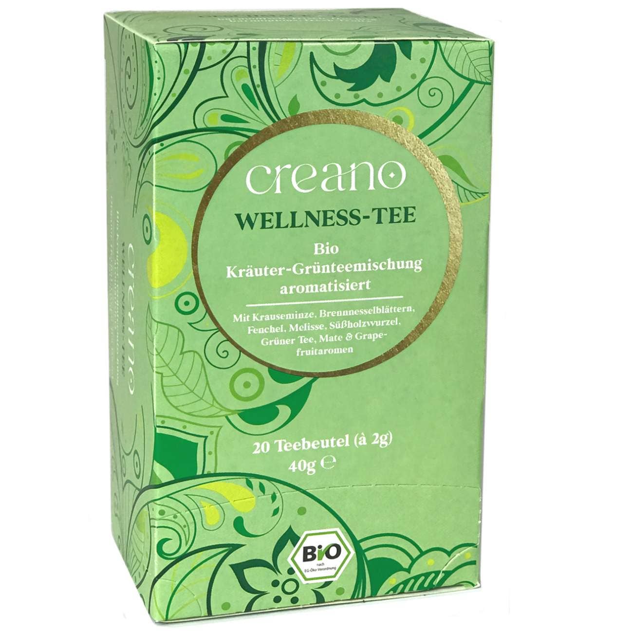 Creano - Wholesale Health/Detox Tea - Pack of 20 organic tea bags wellness tea*3