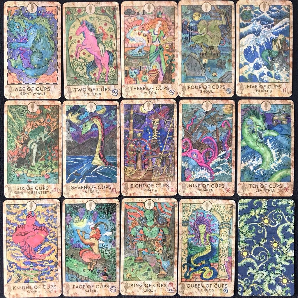 Tarotlandia – Cartas de tarô por atacado – Baralho de Tarô Fantasy World De Luxe Edição Limitada (Samiramay)12