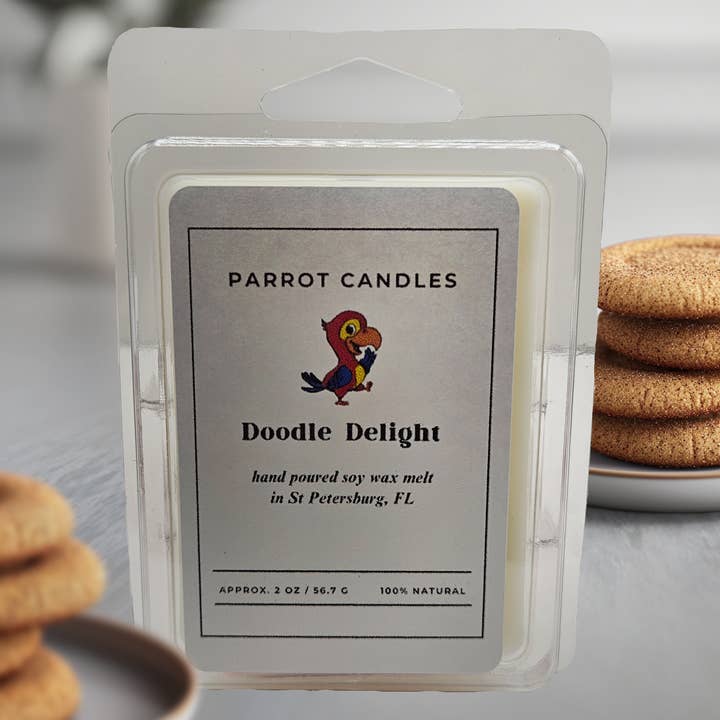 Cire fondante Doodle Delight pour la vente par Parrot Candle LLC
