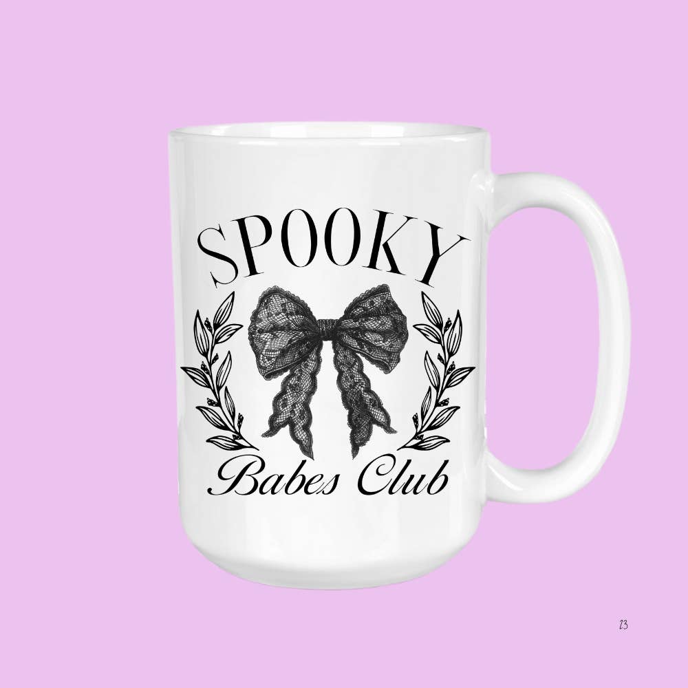GirlySips - Vente Tasse à café - Spooky Babes, Girly, Club de lecture