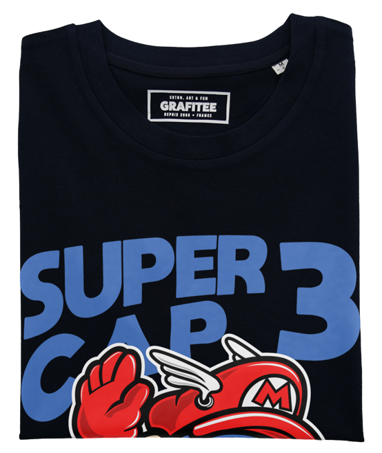 Black Super Captain Mario T-Shirt - Video Games T-Shirt for wholesale on Faire1