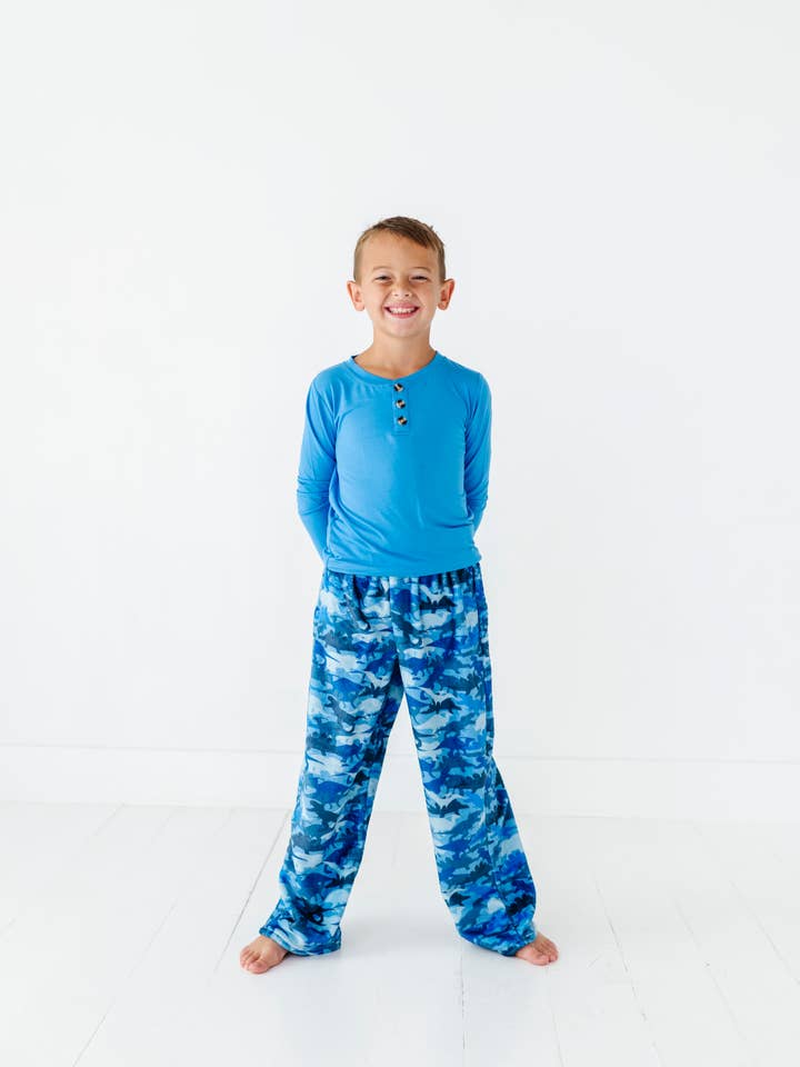 Plys Bukser-Camo Dino for engroshandel hos Macaron + Me