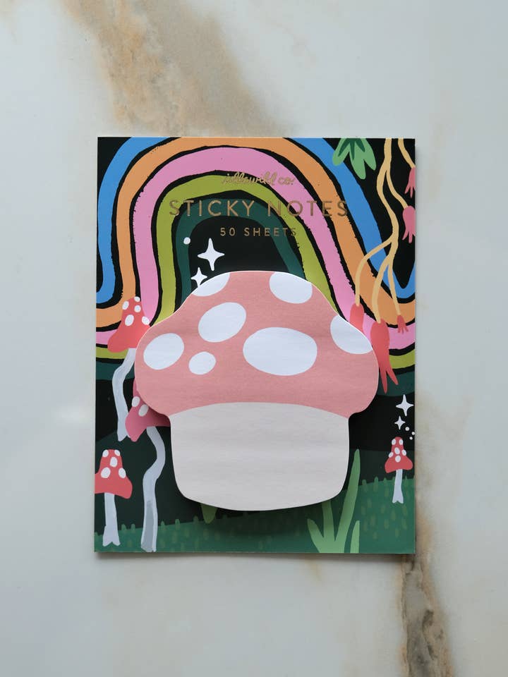 Blocco Note Adesivo Sagomato | Fungo per la vendita all'ingrosso da parte di Idlewild Co.