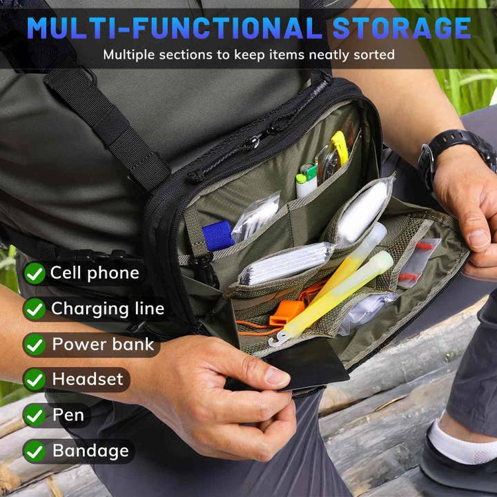 Antarctica Outdoors - Wholesale Belt Bag - Unisex - Votagoo Tactical Lightweight Running Hydration Vest with 2L Water Bladder Bag9