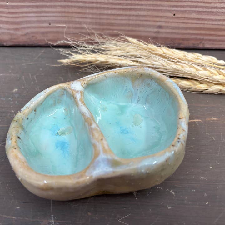 Mini cuenco doble de cerámica artesanal - PIEZA UNICA  para venta al por mayor de veronicaruizceramica