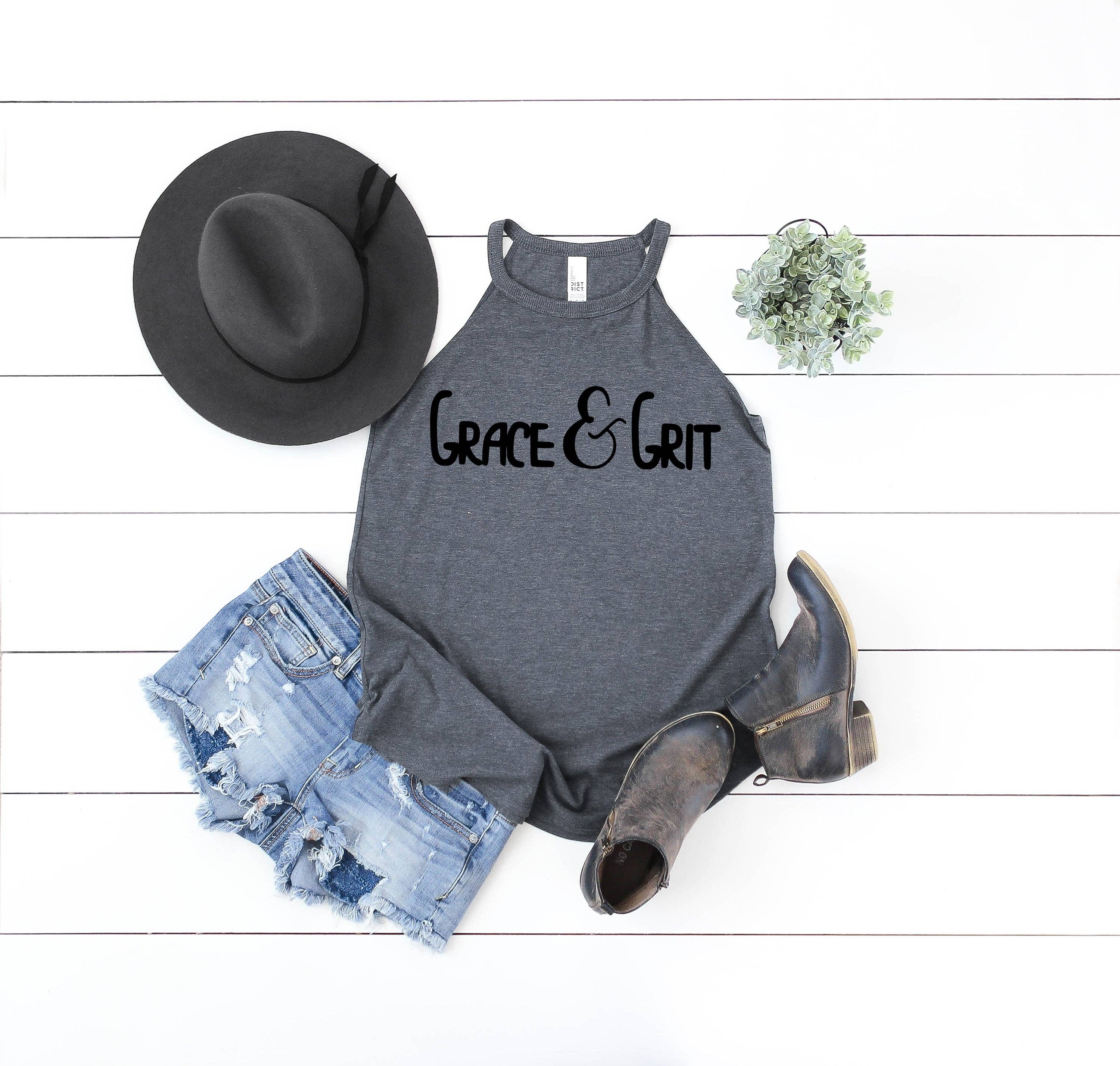 Navy Frost Grace And Grit Tank Top for wholesale on Faire0