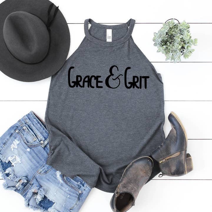 Navy Frost Grace And Grit Tank Top for wholesale on Faire0
