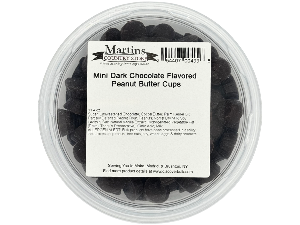 Martin's Country Store LLC - Wholesale Chocolate - MINI DARK CHOCOLATE PEANUT BUTTER CUPS 11.4oz3
