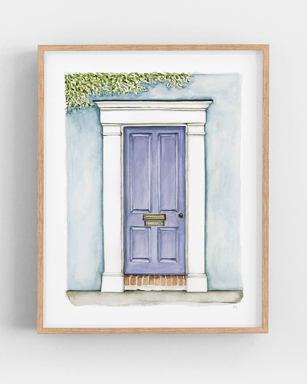 Texture Design Co - Wholesale Kunstprint - Aquareldruk op de voordeur: The Violet Door0