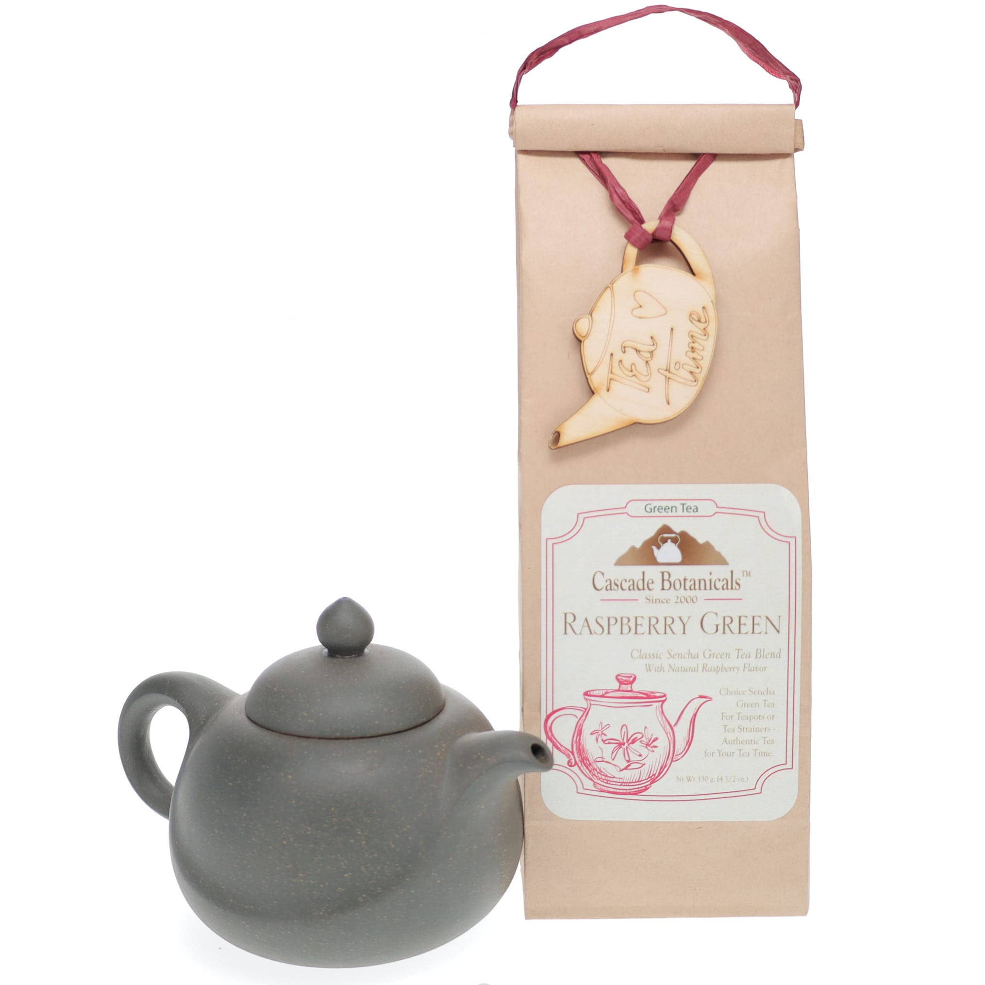 Cascade Teas & Botanicals - Wholesale Loose Tea - Raspberry Green Tea Loose Pack2