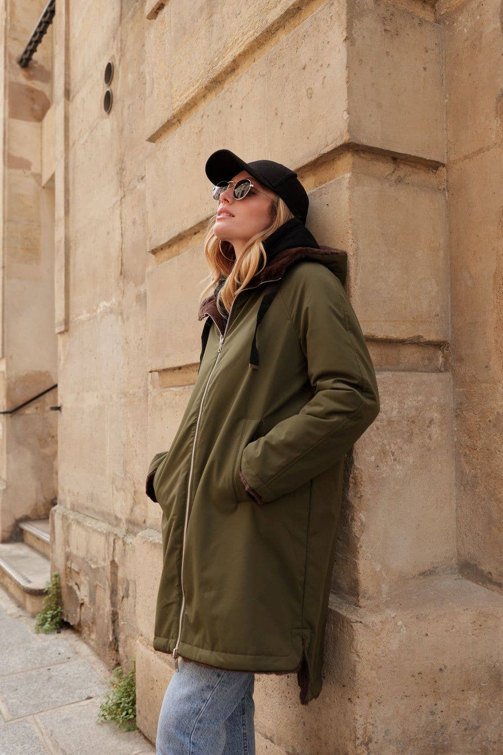 Attrait Paris - Wholesale Parka - Women's - Long hooded parka, reversible fur (Copy)5