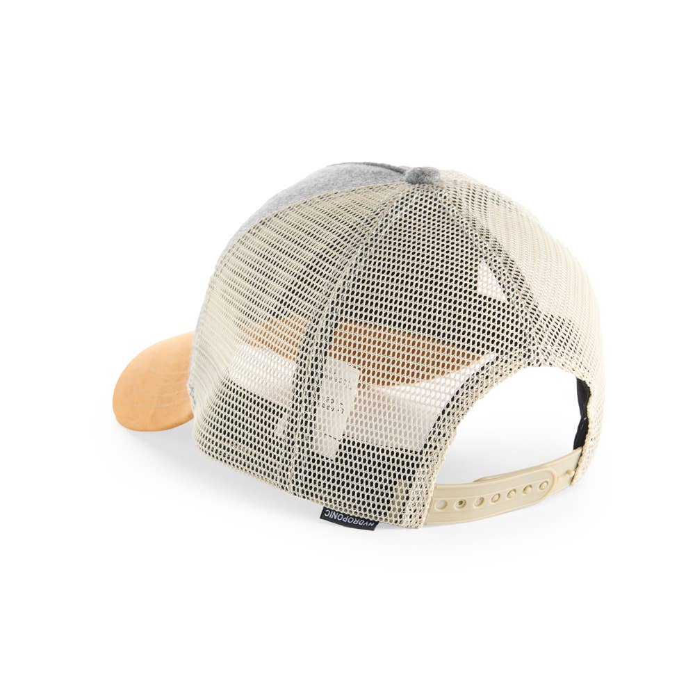 Hydroponic – Großhandel Flat Brim Cap – Herren – HY Corp CP 07 - Heather Grau/Beige2