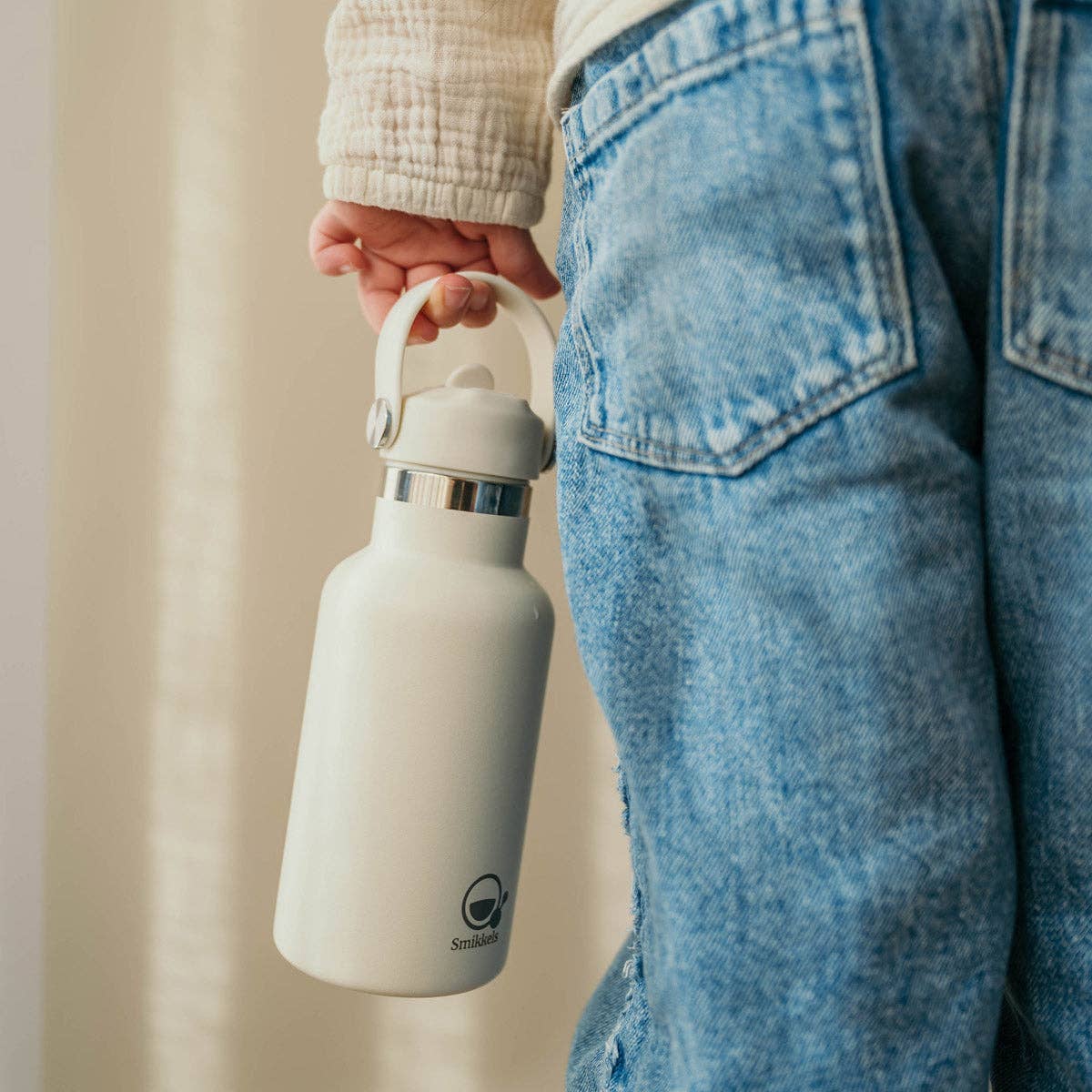 Smikkels - Wholesale Water Bottle - Stainless steel thermos water bottle with new straw lid - 350ml8