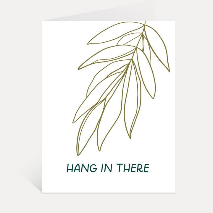 Hang In There Card | Thinking Of You Cards, Supportive Gift for wholesale by Just Follow Your Art