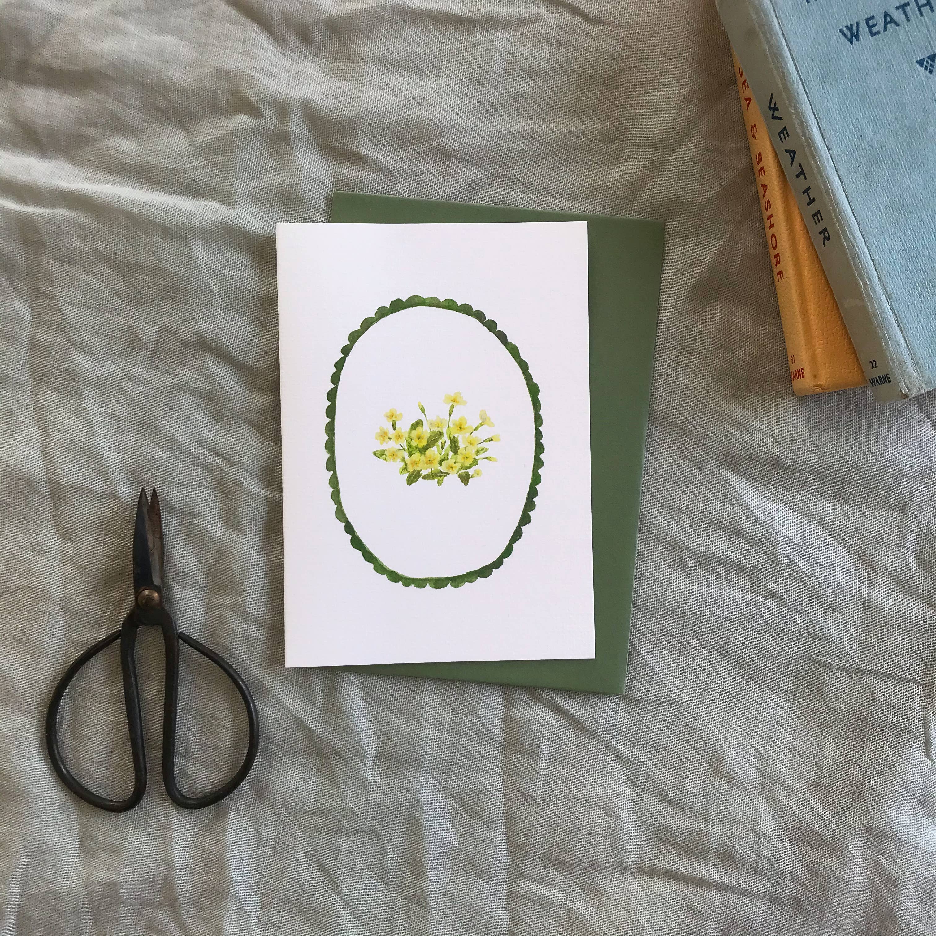 Annie Brougham Paper Goods. - Wholesale Easter Card - Spring Primrose Card2