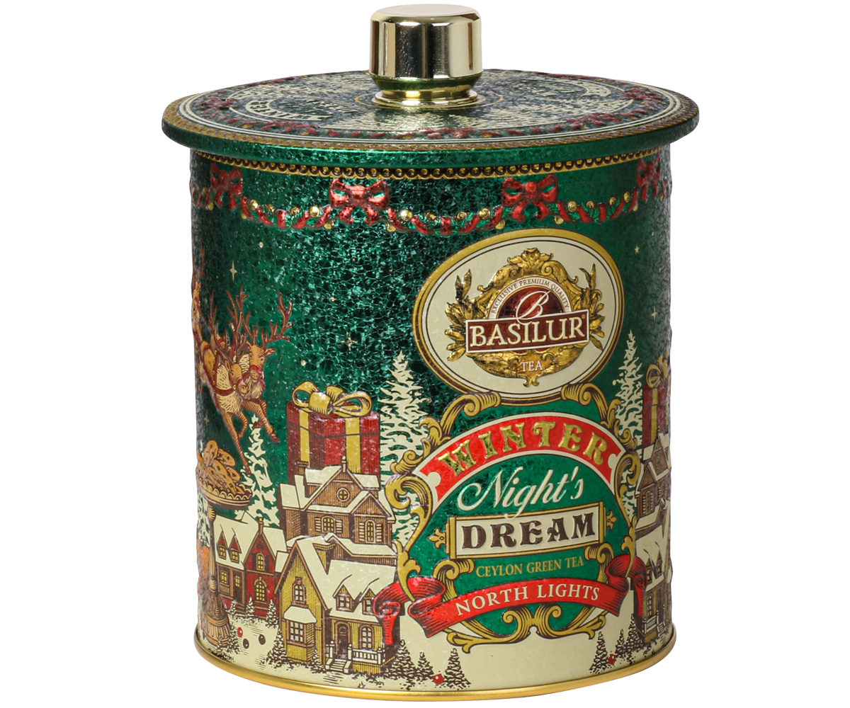 Basilur Benelux Premium Tea - Wholesale Loose Tea - North Lights 100g (green, strawberry and rose tea)1