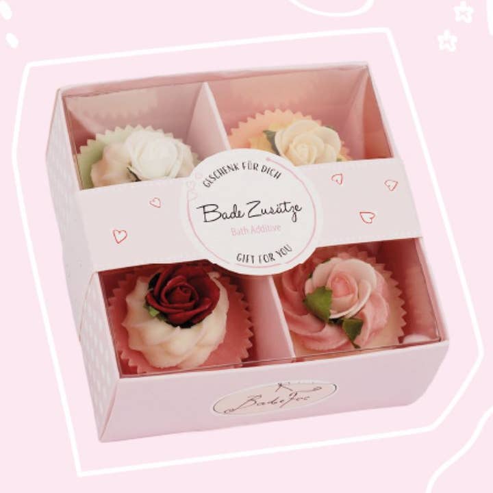 4-piece Bath Pralines Gift Set Colour Bouquet - Bath Additive Set for wholesale by BadeFee