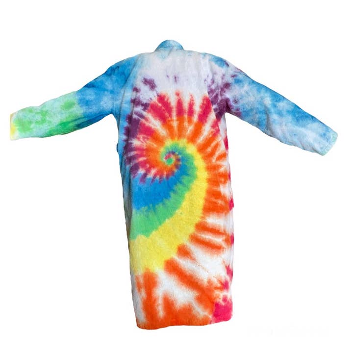 Peignoir de bain 100% coton éponge teint à la glace pour la vente par Made By Keeper