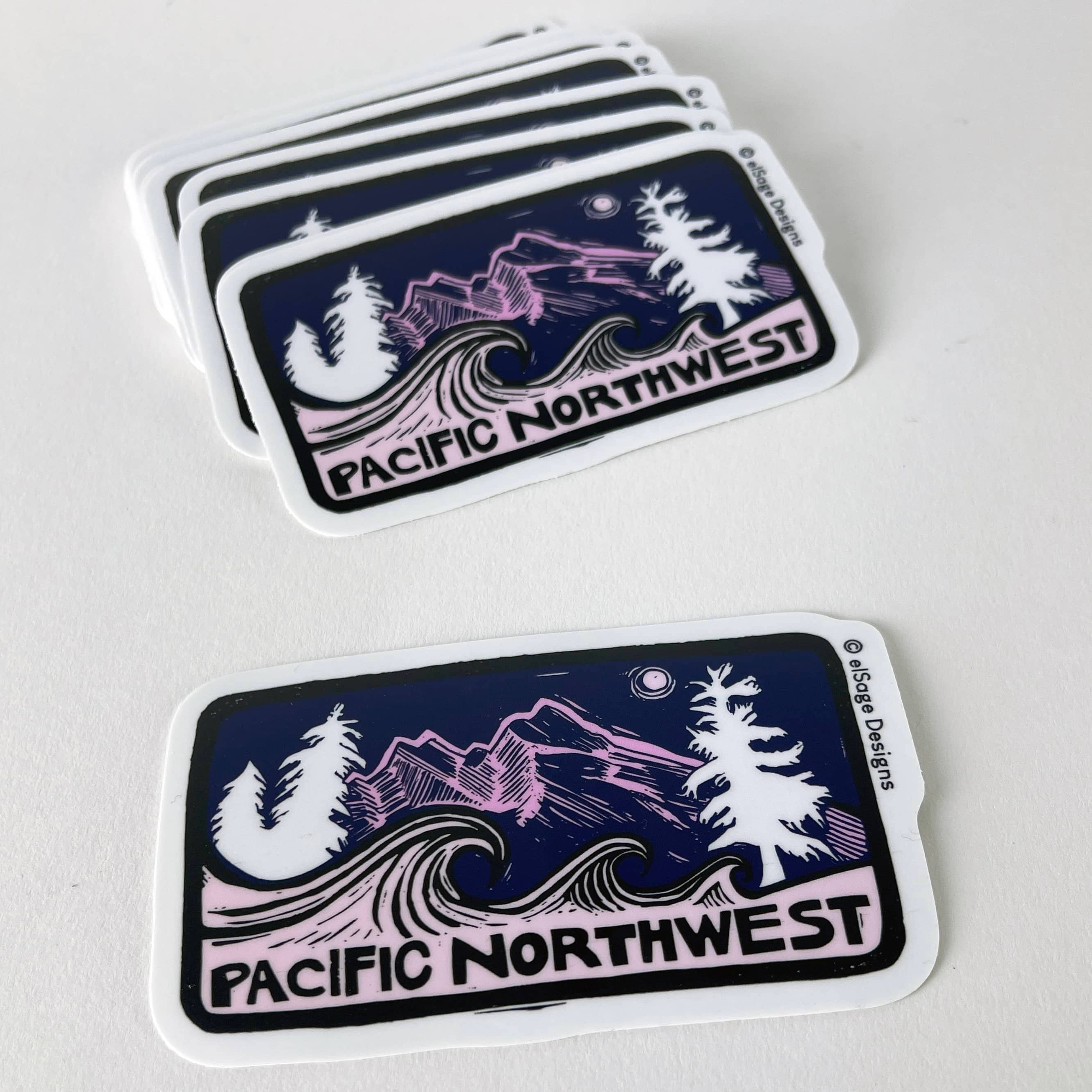 elSage Designs - Wholesale Sticker - Pacific Northwest 2.0 Sticker2